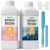Nicpro 64OZ Crystal Clear Epoxy Resin Kit, High Gloss & Bubbles Free Resin Supplies for Coating and Casting, Craft DIY, Wood, Table Top, Bar Top, Molds, River Tables