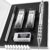 Nicpro Blocky Gear Metal Mechanical Pencils, 0.5mm Fine Point