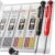 Nicpro Carpenter Pencil with Sharpener, Mechanical Pencils Set with 26 Refills, Deep Hole Marker for Construction, Heavy Duty Woodworking Tools for Architect (Black, Red) – With Case