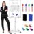 Nicpro Mobile Whiteboard 36″x 24″ Magnetic Dry Erase Board, Height Adjustable Standing Easel with 5 Wheels, Flipchart Hooks, Rolling for Office Home or Classroom Teaching