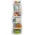 NIERN Wavy Corner Shelves Modern 5-Tier S-Shaped Corner Shelf Curved Display Rack Space-Saving Corner Bookshelf Plant Stand for Living Room Bedroom, Home Office, White