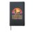 Night sky lantern run trail running dog mom Hardcover Journal, Black