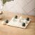 NikkisPride Marble Tic Tac Toe Board Game Handmade Home Decor Accent Piece Diwali Gift Green and White.