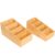 Ninebendstreams 2 Pack Bamboo Food Pantry Organizers for Kitchen, Cabinet, Office,countertop, Wood Snack Organizer and Storage for Spices, Snacks,Coffee, Tea,(4 Section)