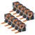 NineLeaf 10 Pack Permanent Industrial Black on Orange Vinyl Label Tape Compatible for DYMO 18436 19mm(3/4″) x5.5m(18ft) use in Rhino 5200 4200 5000 6000 3M PL200 PL300 ILP 219 Label Maker