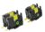NineLeaf 2PK Black on Yellow Heat Shrink Tubes for Brother Ptouch HSe641 HSE611 for P-Touch PT1180 PTD400 PTD600 Label Maker