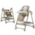 Nine point nine PU Leather High Chair, Highchair for Babies and Toddlers, Adjustable Baby High Chair, Easy to Fold Baby Chair (X8122 Khaki)