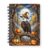 Ninety3POD Happy Halloween Bald Eagle Trick or Treat Spiral Bound Journal American Eagle Lover 5x7in Spiral Notebook 22011