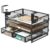 NiOffice Under Desk Drawer Organizer, Large Main Compartment Dual Side Drawers for Home & Office