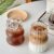 Nirvany 2 Pcs Ribbed Glass Cups, 18 Oz Vintage Drinking Glassware with Wave Shape Design, Bubble Cups for Iced Coffee, Juice, Beverage, Milk, Cocktails, Bubble Tea, and More