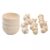 Nishiyuenyi 2X Wooden Acorns Counting & Sorting Peg Dolls Decorative Wood Shapes 10 Acorns and