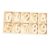 Nishiyuenyi 50 Pieces Education Numbers Sorting Wooden Counting Puzzle Game Stacking Block Set with Divided Tray Suitable for Math Learning, Wood Color, 16.5×8.5cm