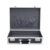 Nishiyuenyi Aluminum Storage Case Lock Box Organizer Briefcase Holder with Reinforced Aluminum Corners and Mesh Pocket suitable for home use office organization travel, Black, L P-lock