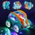 Niulife Light Up Sensory Toys,Transparent 360°Standing Rotation Roll Stunt Car with Light Up & Music,Autism Sensory Products Educational Toys for boy,Fun Birthday Gift