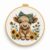 niurenmaoyi Cow Embroidery Kit for Beginner,Cross Stitch Kit for Adult