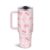 NIWPKDCE Pink Bow 40oz Tumbler with Handle and Straw, Pink Stanley Cup Gifts for Women Girl, Christmas, Thanksgiving, Birthday Gifts, Party Supplies, Stainless Steel Cup