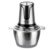 NJJOWRQ Kitchen Meat Grinder Household 2L Vegetable Cutter Garlic Crusher Stainless Steel Electric Mincer Chopper(AU)