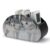 NLLZZ Gray Wolves PU Leather Remote Control Holder with 5 Compartments