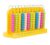 NMGMJQ Math Abacus Educational Tool Counting Frame Educational Abacus Math for Preschool 12 Row Plastic Stainless Steel Office Decoration(Yellow)