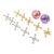 NMOWYBPY Jacks Game Set, Metal Jacks with Bouncy Balls Stress Relief Toy