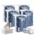 No-Pump Vacuum Storage Bags For Clothes Blankets Bedding (6PCS-Medium)