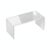 No-Tool Shelf Divider for Cabinet Organization, Clear PET Plastic Vertical Separator for Easy Bathroom, Kitchen, and Closet Storage (1 Pack)
