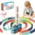 Noaideoi Domino Train Toy Set for Kids, Automatic Dominoes Blocks Building and Stacking Toys Creative Kids Games Early Education Christmas Birthday Gift Boys Girls Age 3 4 5 6 7 8 Year Old (Cyan)