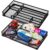 Noamus 2 Pack Desk Drawer Organizer, Metal Mesh Drawer Office Tray, 6 Compartments Pen Organizer Storage Box, Desktop Basket Accessories for Home Office School Kitchen Vanity Supplies, Black