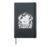 No Friends On Powder Days Hardcover Journal, Black