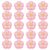 NOLITOY 30pcs Cute Pvc Pencil Holder Clip with Flower Pen Topper, Portable Convenience and Protects Writing Tools, Adorable Cartoon Design for School Commute and Travel, Pink Pencil