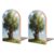 Non-Skid Wooden Bookends Wood Book Ends for Heavy Books Book Stand