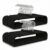 Non-Slip Velvet Hangers, 50-Pack Slim Space-Saving Clothes Hangers – 360° Swivel Silver Hooks – Heavy-Duty Notched Suit/Coat/Pants Hangers for Closet Organization – Black