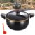 Non-stick Enamel Micro-Pressure Pot, 8L Small Pressure Cooker，Black