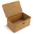 Nonam Small Basket with Lid, Natural Seagrass Bin with Lid, Shelf Baskets Multipurpose Container for Boho Decoration, Rectangular Household Storage Boxes for Home Organization-Natural