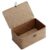 Nonam Small Basket with Lid, Natural Seagrass Bin with Lid, Shelf Baskets Multipurpose Container for Boho Decoration, Rectangular Household Storage Boxes for Home Organization-Coffee