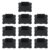 NonMiFyR 10 Pieces Clip on Removable Basket Labels Storage Bin Labels Chalkboard Tags PVC Material Reusable Writable Black Bin Clips Suitable for Kitchens