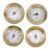 NonMiFyR 4 Pieces Barometers Meter Boat Barometers Clock Thermometer Hygrometer Kit Brass Shell Acrylic Lens Suitable for Ship Yacht Sailing Home Office