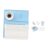 NonMiFyR Instant Print Camera Kids Video Camera Portable Camera with Front and Rear Lenses 2.8 Inch Screen PP Body Build Suitable, Blue