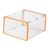 NonMiFyR Large Shoe Storage Box Shoe Holder Stackable Shoe Organizer Foldable Bins Shoe Rack for Closet, Yellow