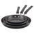 Nonstick Frying Pan Skillet Set, 20cm, 25cm & 30cm, Black