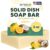 Non Toxic Dish Soap Bar – Natural Solid Dish Soap with Lemon Scent – Eco Friendly, Zero Waste, Plastic Free Kitchen Dishwashing Block – Long-Lasting, Gentle on Hands and Tough on Grease – Made in USA