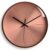 Nordic Modern Solid Wood Wall Clock Round Quartz Home Decor Rose Gold A 12 inch