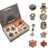 NORDISTRICT 9PCS Metal Brain Teaser Puzzle Set, 3D Disentanglement Interlocking IQ Brain Puzzles for Adults & Teens, Fidget Desk Toy, Stress Relief Gift for Birthday, Christmas, Holiday & Family Party
