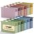 NORDUN Plastic Hanging File Folders Legal Size,Heavy Duty 3″ Expandable Legal Folders for Filing Cabinet,12 Pack Sturdy Extra Capacity Hang Folder with Tabs,Pastel Hanging File Organizer for File Box