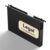 NORDUN Plastic Legal Size Hanging File Folders,Heavy Duty 1 Inch Expansion,12 Pack Reinforced Black Legal Hanging Folders Expandable,Adjustable Tabs,File Cabinet Folders for Bulky Files