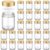 Norme 24 Pcs 6 oz Glass Jars with Lids Cosmetic Jars, Clear, Gold