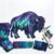 Northern Lights Wildlife DIY Patchwork Kit, DIY Northern Lights Patchwork Sewing Kit, Precut Starry Fabric Pieces Embroidery Supplies, Beginner Friendly Handmade Wall Art Decor Craft Set for Adults，B7