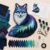 Northern Lights Wildlife DIY Patchwork Kit, Layered Fabric Animal Craft (Fox)