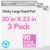 Nortix Flip Chart Paper, Sticky Easel Pads, Chart Paper for Teachers,Super Adhesive & Bleed-Resistant, Large Self-Stick Easel Paper for Classroom/Office, 20 x 23 inch, 30 Sheets/Pad, 3 Pads