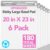 Nortix Sticky Easel Pad, Flip Chart Paper, 20 x23 inch, 30 Sheets/Pad, 6 Pads, Chart Paper for Teachers,Super Adhesive & Bleed-Resistant, Large Self-Stick Easel Paper for Classroom/Office/Home